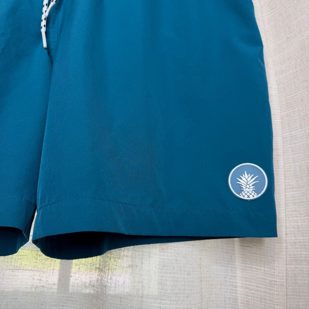 Chubbies Classic Swim Trunks Compression Liner Teal Blue Mens XL 7" Inseam - Picture 5 of 9